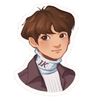 😊 Jungkook JK kpop, musik, idol, sänger, porträt telegram sticker