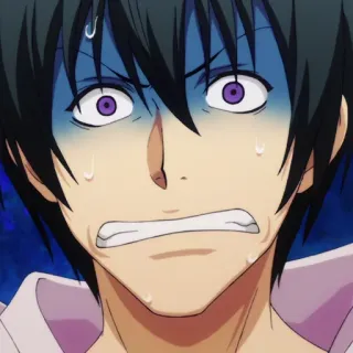 🌊 anime, Grand Blue, chocado, assustado, engraçado telegram sticker