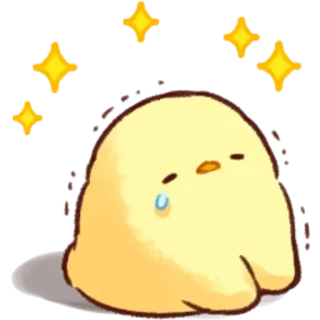 😥 เศร้า, ร้องไห้, การ์ตูน, หยด, น่ารัก, สีเหลือง telegram sticker