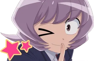 ๐ Komi Shouko Komi Can't Communicate Anime, Komi Can't Communicate, Komi Shouko, Kedipan, Bintang whatsapp sticker