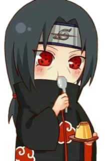 😋 Itachi Uchiha Naruto 动漫, 忍者, 漫画, 可爱, 卡通, 食物 telegram sticker