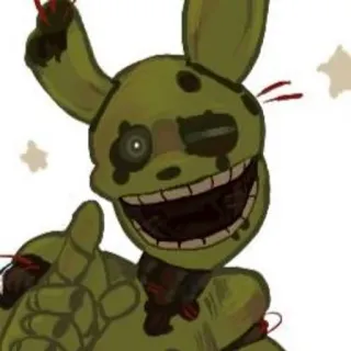 🌟 Springtrap Five Nights at Freddy's springtrap, fnaf, animatronic, horror, videogame telegram sticker