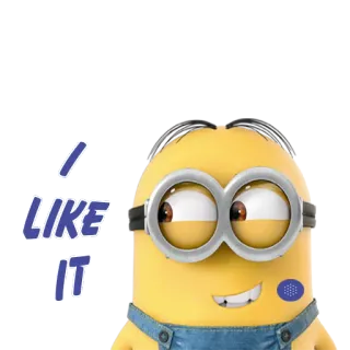 👍 Minion Despicable Me I LIKE IT มินเนี่ยน, ถูกใจ, การ์ตูน, ตลก, น่ารัก, อนิเมชั่น telegram sticker