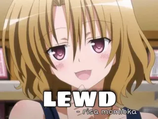 😏 Risa Momioka LEWD anime, girl, character, lewd, risa momioka whatsapp sticker