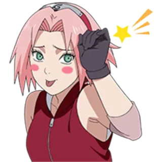 😜 Sakura Haruno Naruto Anime, Manga, Sakura, Haruno, Ninja, Schattig telegram sticker