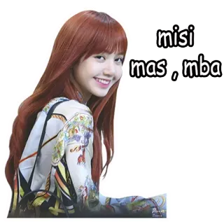 ✖️ Lisa misi
mas , mba kpop, lisa, blackpink, greeting, humor whatsapp sticker