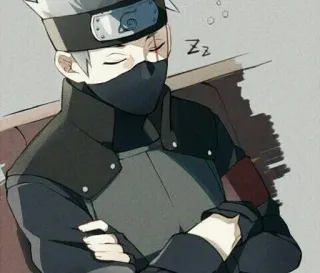 😪 Kakashi Naruto Zz Kakashi, Naruto, Anime, Śpiący, Ninja, Fanart telegram sticker