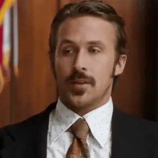 😎 Ryan Gosling, Schauspieler, Film, Porträt, Mann, Promi telegram sticker