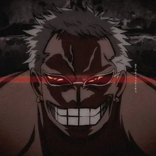 🦩 Donquixote Doflamingo One Piece อนิเมะ, ตัวร้าย, โดฟลามิงโก้, วันพีซ telegram sticker