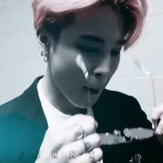 🌱 JKKKX persona, uomo, occhiali da sole, kpop, coreano whatsapp sticker