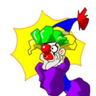 😳 Palhaço, Palhaço malvado, Assustador, Desenho animado, Personagem telegram sticker