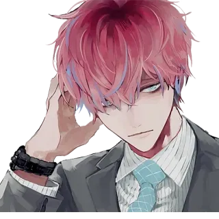 😎 动漫, 漫画, 角色, 艺术, 数字艺术, 插画, 男人 telegram sticker