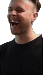 😂 hombre, riendo, cara, retrato, feliz telegram sticker