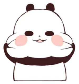 😏 Panda, Schattig, Kawaii, Dier, Beer telegram sticker