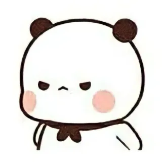 🤍 Panda, Fofo, Desenho animado, Animal, Urso, Adesivo telegram sticker