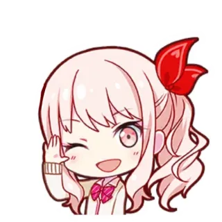 🎤 Anime, Cartoon, Figur, Zwinkern telegram sticker