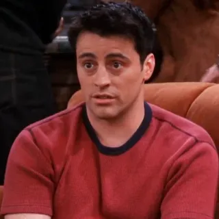 😳 Joey Tribbiani Friends Joey Tribbiani, Friends, Série TV, Personnage, Années 90, Sitcom telegram sticker