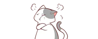 😤 gato, bravo, humor, frustrado, irritado, desenho animado, adesivo telegram sticker