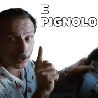 👌 E PIGNOLO homme, italien, énervé, conduite, moustache, maniaque, autocollant whatsapp sticker