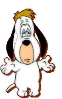 😱 Droopy Desenho animado, Cachorro, Triste, Caído, Engraçado, Personagem whatsapp sticker