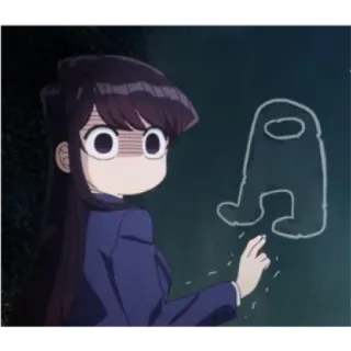 🥵 Komi Shouko Komi Can't Communicate Аниме, Komi Can't Communicate, Коми Сёко, Манга, Милый, В шоке whatsapp sticker