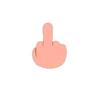 🖕 dedo corazón, gesto obsceno, insulto, ofensivo whatsapp sticker