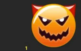 😮‍💨 diable, emoji, halloween, démon, mal, autocollant whatsapp sticker