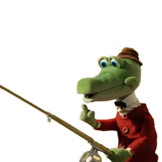 🤐 cartoon, crocodile, middle finger, offensive telegram sticker