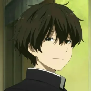 😏 Houtarou Oreki Hyouka Anime, Houtarou Oreki, Hyouka, Personnage, Animation telegram sticker