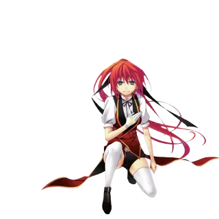 ❣ Anime, Mangá, Garota, Personagem, cabelo ruivo, Ilustração telegram sticker