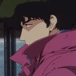 🚬 Spike Spiegel Cowboy Bebop Anime, Cowboy Bebop, Spike Spiegel, Personagem, Animação, Faroeste espacial whatsapp sticker