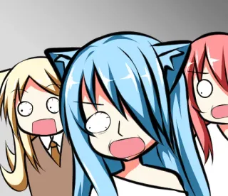 😵 animé, choqué, dessin animé, expression, kawaii, mignon whatsapp sticker