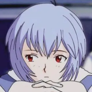 🌟 Rei Ayanami Neon Genesis Evangelion Anime, Manga, Rei Ayanami, Neon Genesis Evangelion, Charakter telegram sticker