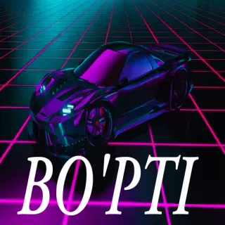 🇹🇯 BO'PTI Auto, Fahrzeug, Neon, Lila, Automobil telegram sticker