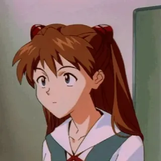 😳 Asuka Langley Soryu Neon Genesis Evangelion anime, character, Asuka, Evangelion, manga telegram sticker