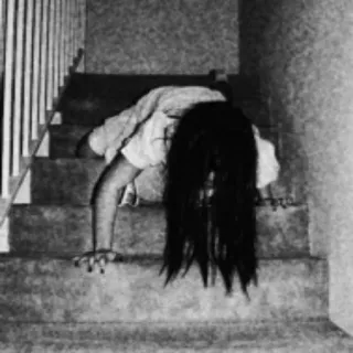 🤐 The Ring terror, assustador, fantasma, arrepiante, Samara telegram sticker