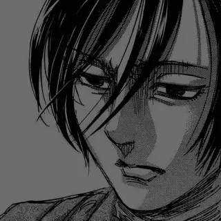 😓 Mikasa Ackerman Attack on Titan Anime, Manga, Charakter, Mikasa, Attack on Titan telegram sticker