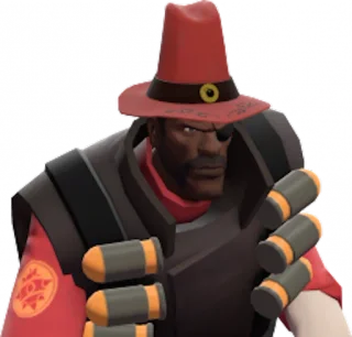 😠 Demoman Team Fortress 2 Gra wideo, Team Fortress 2, Demoman, Postać, Granaty, Czerwony kapelusz telegram sticker
