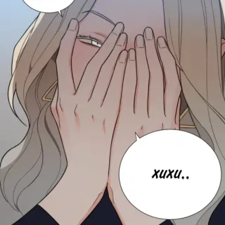 😏 xuxu.. Dessin animé, Personnage, Femme, Triste, Caché whatsapp sticker