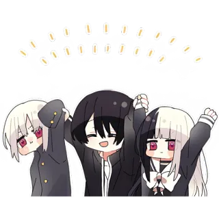 🤩 Anime, Chibi, Kawaii, Sticker, Carino, Cartone animato, Personaggi telegram sticker