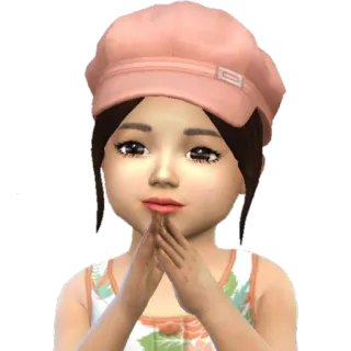 🙏 sims, child, girl, toddler telegram sticker