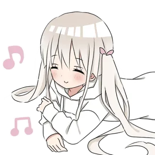 😊 Anime, Kawaii, Lucu, Gadis, Musik, Stiker telegram sticker