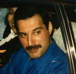 😏 Freddie Mercury cantante, baffi, regina, freddie, mercury telegram sticker
