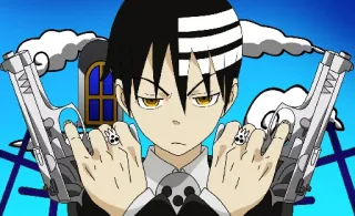 🔫 Death the Kid Soul Eater Anime, Senjata, Death the Kid, Soul Eater, Senjata, Karakter whatsapp sticker