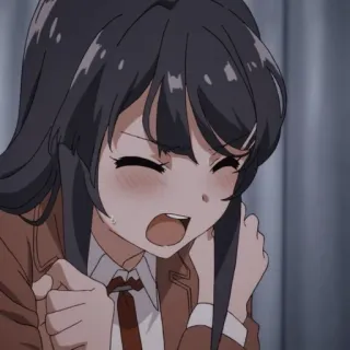 🐰 anime, girl, cartoon, happy, cute telegram sticker
