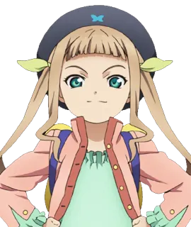 😏 Anime, Personaggio, Ragazza, Cartone animato, Illustrazione, Adesivo whatsapp sticker