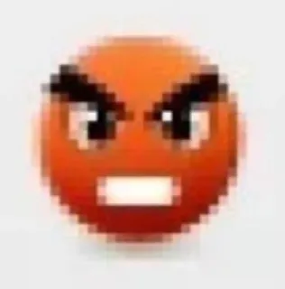 😡 angry, emoji, mad, frustrated, irritated, upset whatsapp sticker