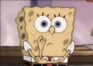 🧼 Spongebob Spongebob Squarepants Spongebob Schwammkopf, Cartoon, Figur, Lustig, Denken whatsapp sticker