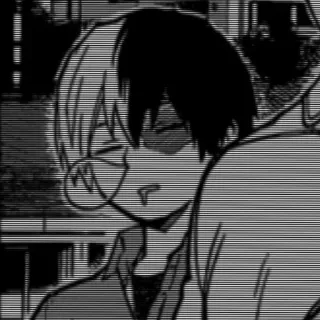 😴 Shoto Todoroki My Hero Academia anime, manga, shoto todoroki, my hero academia, character whatsapp sticker