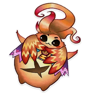 💢 sticker, cute, fantasy, character telegram sticker